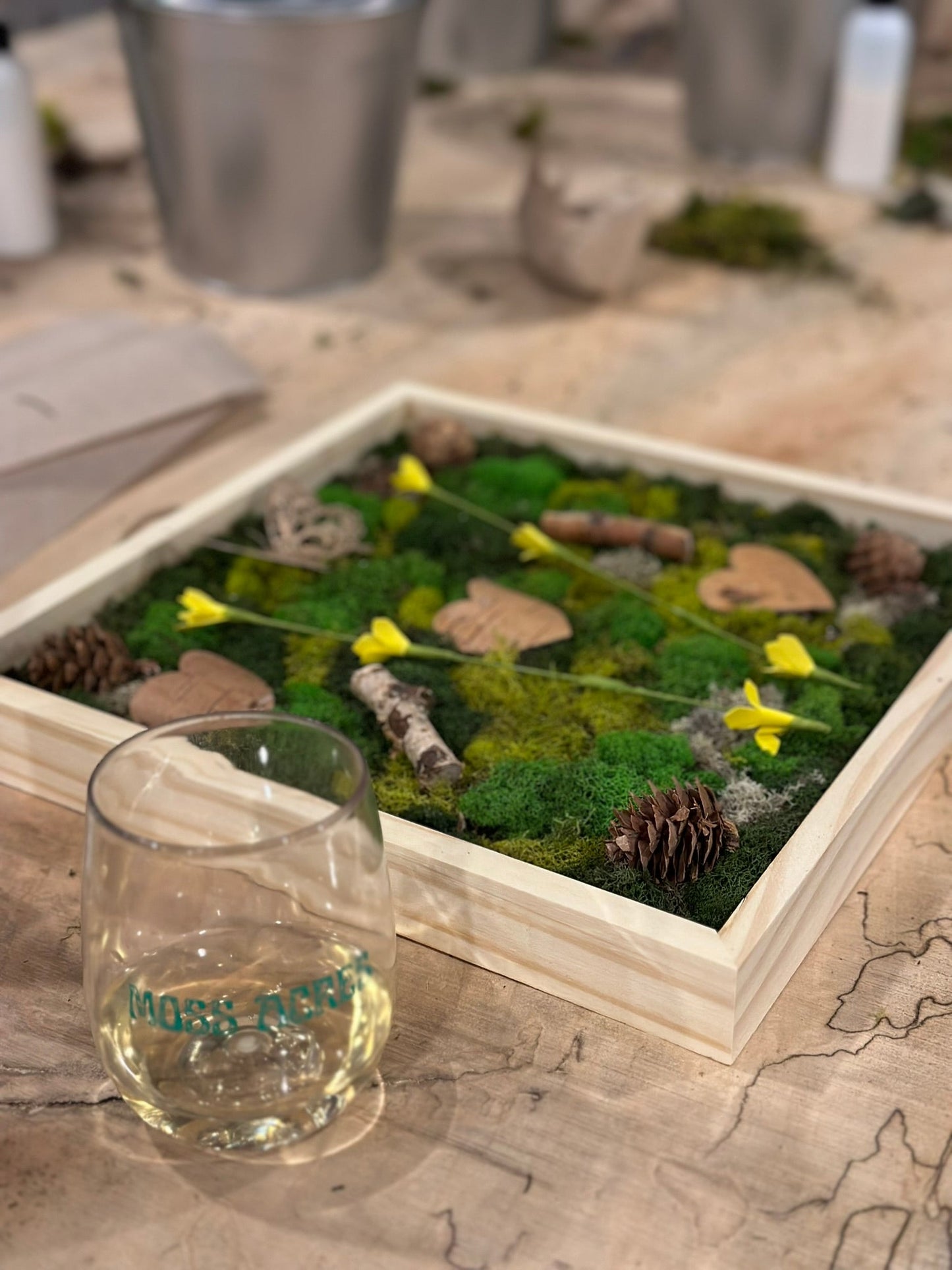 Moss Wall Art Workshop: Craft, Connect and BYOB! March 23rd, 2024