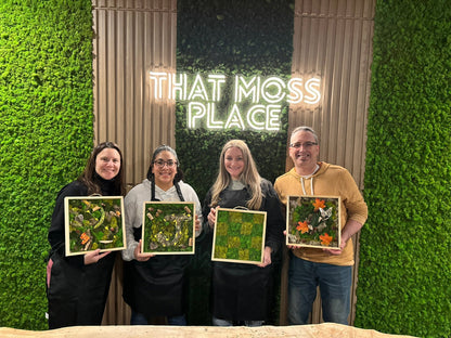 Moss Wall Art Workshop: Craft, Connect and BYOB! Feb. 24th, 2024 5pm