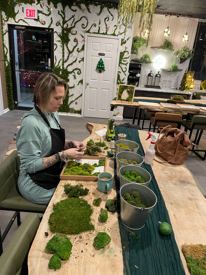 Moss Wall Art Workshop: Craft, Connect and BYOB! ~ April 11th ~ Saturday 5 pm