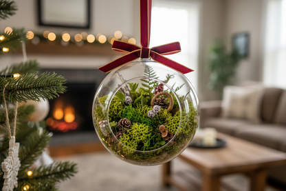 christmas moss ornament
