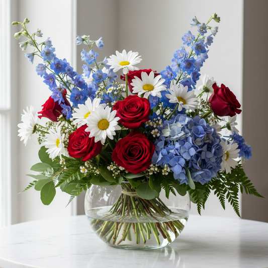 "American Summer"- Fresh Floral Arranging Experience ~ Wednesday July 1 ~ 4pm